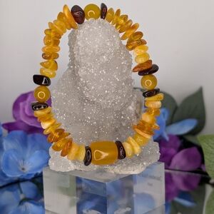 Amber Beaded Bracelet